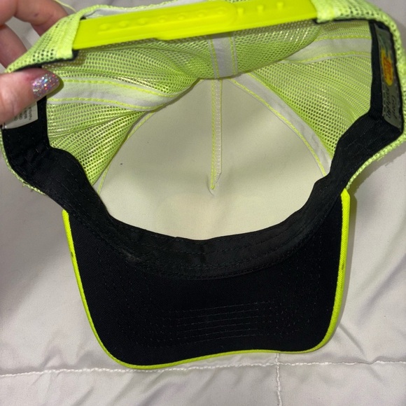 Bass Pro Shops Hazard Yellow Trucker Cap Hat - Picture 4 of 5